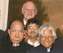 V.Kohli with the Hon. President.
