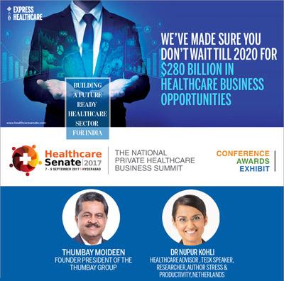 Kynote speaker at The Indian Express Senete Healthcare Senate 2017, India